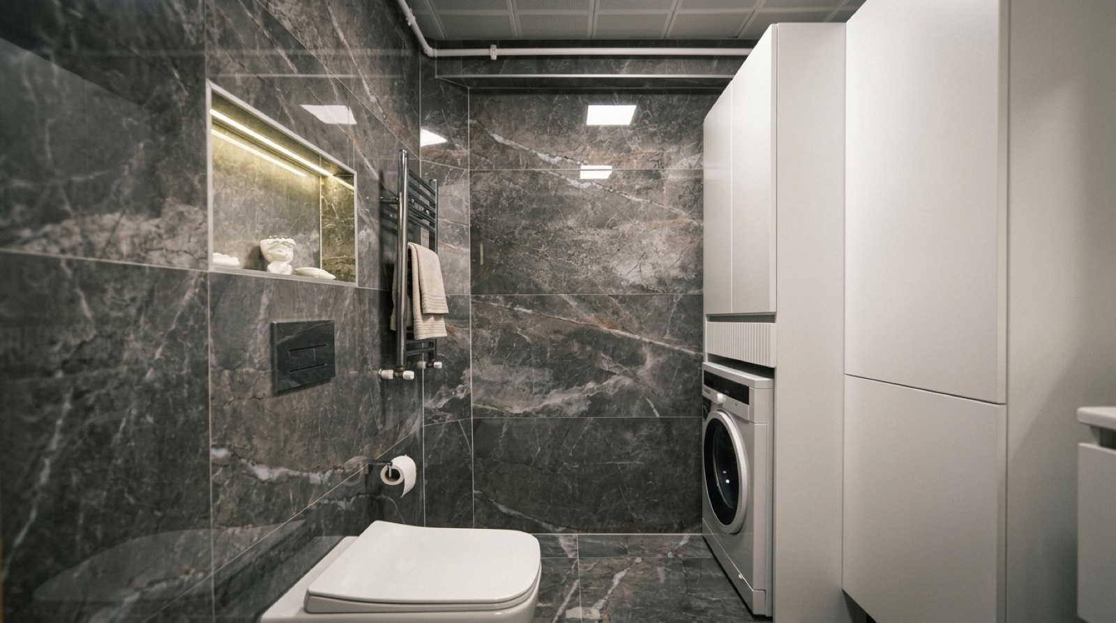 Banyo gömme rezervuar klozet montajı