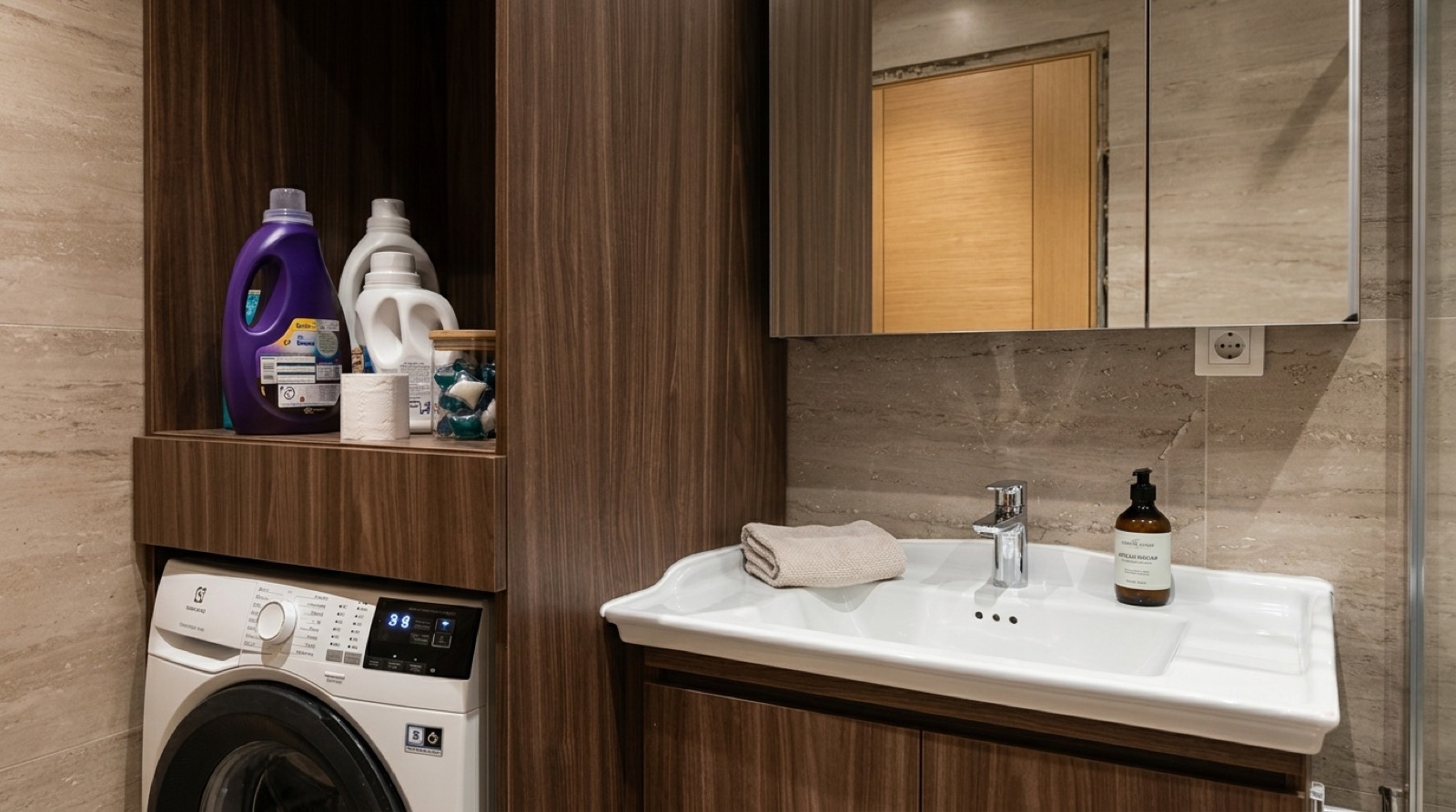 Banyo mobilyası aynalı dolap